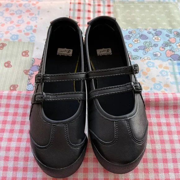 Onitsuka Tiger MEXICO 66 TGRS Black Mary Jane Shoes - Picture 5 of 8